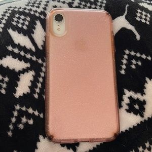Sparkly pink speck iPhone XR case